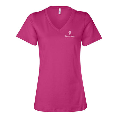 Women's Bella+Canvas Relaxed Jersey Short Sleeve V-Neck Tee