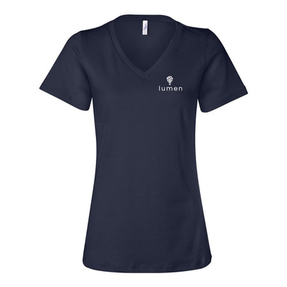 Women's Bella+Canvas Relaxed Jersey Short Sleeve V-Neck Tee